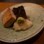 魚菜料理 縄屋 - ブリの塩焼きと酢で味付けしたお粥