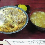 山之内 - 農大カツ丼（豚汁） 900円