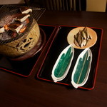 しのはら - 諸子と原木椎茸