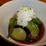 夏見 - 炊き合わせ：なす，甘長とうがらし，あぼかど等♪