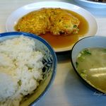 飩餃 - かに玉定食