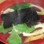 赤乃れん - 自分の3杯目の餅抜きお雑煮です