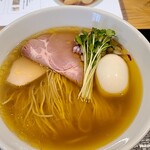 だるま製麺所 - 白醤油だしそば990円