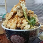 そば処 三徳 - 天丼 ¥850