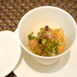 ARMONICO - 北寄貝のマリネと里芋の煮びたし