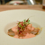 ARMONICO - カマガリのソテー　赤蕪のソース