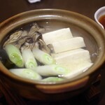 笊そば 蕎すけ - 牡蠣と豆腐小鍋