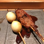 とり茶太郎 - うずらの卵 & つくね