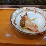 福寿司 - 海老の頭