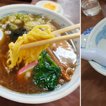 浪花亭 - んであったけー鳥そばに中華そば。どちらもKK不可避な逸品。ﾝゲフゥ