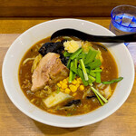 いぶし銀 - 限定の「焦がし味噌ラーメン」¥900