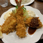 えいすけ - ミックスフライ定食　1,130円