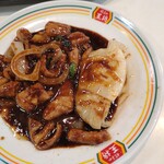 餃子の王将 - ホルモンの味噌で