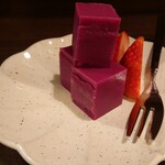 和食 もろ美 - 紫芋の羊羹
