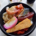 浜寿司 - 料理写真:わさび醤油かけたあとですが…。