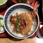 太宝家 - 太宝セット ¥1,100 のミニ天丼