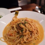 ブラッスリー ルー - せいこ蟹のクリームパスタ