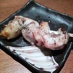 つぶ貝のアンチョビソース串