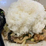 野菜みそラーメン 鬼首 - 追いめしの量、この日は多かった♪