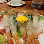 源左ェ門 - がすえびの刺身