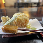 蕎麦彩膳 隆仙坊 - 料理写真:蕎麦田楽と天かき揚げ