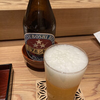 京味 もと井 - ビールで乾杯