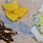 道の駅　いりひろせ - 「付け合せ」これも美味しかったです(12/10UP)