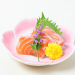 salmon sashimi