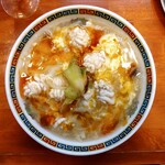 ラーメン哲史 - タラ白子入り酸辣湯麺・白子増し