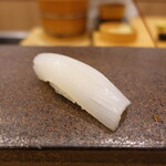 あま木 - 剣先烏賊、塩と柚子