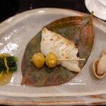 あま木 - まながつお西京焼き、銀杏、地豆