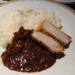 洋食 つばき - 雪月花カレーライス(1,800円)と金華豚ロースカツレツ(2,500円)