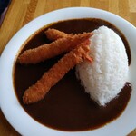 カレーハウス アンクルペパリー - エビフライカレー1200円