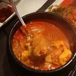 明洞純豆腐 - ◆石狩鍋風さけ粕スンドゥブ＠１，０００円