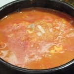 明洞純豆腐 - ◆石狩鍋風さけ粕スンドゥブ＠１，０００円