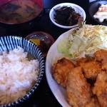 Shokudou Marumasa - 唐揚げ定食　650円　安い！