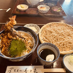 Suzuki - 天丼　+   もりそば　900円