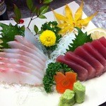 田や - 石鯛とマグロ赤身。