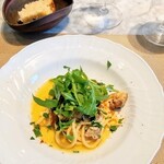 La Brianza - イナダトンナレッリ四角い自家製パスタ。