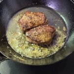 ロピア - 自宅で厚底の鉄製のフライパンにて。