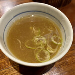 草庵 - 蕎麦湯