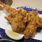 Ginza Nakaji - 大海老、ホタテ、牡蠣