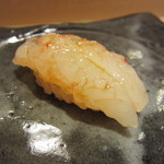 すゝき野 鮨金 - 昆布〆ぼたんえび