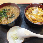 西むら流 うどん蕎麦 横浜庵 - ランチのかつ丼セット¥500