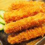 卓 - つまみハムカツその３