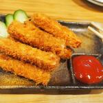 卓 - つまみハムカツその２