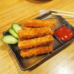 卓 - つまみハムカツその１