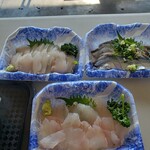 田子の浦港 漁協食堂 - 平目、太刀魚、秋刀魚
