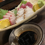 なか越 - 蛸、平政、よこわ。よこわは黒鮪の幼魚