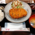 黒豚とんかつ くろまつ - 黒豚ロースカツ御膳（鹿児島産 150g）@1,500円   ライス大盛（無料）